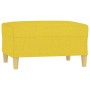 Reposapiés de tela amarillo claro 70x55x41 cm de vidaXL, Otomanas - Ref: Foro24-349276, Precio: 61,66 €, Descuento: %