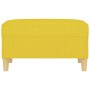 Reposapiés de tela amarillo claro 70x55x41 cm de vidaXL, Otomanas - Ref: Foro24-349276, Precio: 61,66 €, Descuento: %