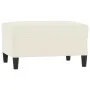 Reposapiés de terciopelo crema 70x55x41 cm de vidaXL, Otomanas - Ref: Foro24-349325, Precio: 57,62 €, Descuento: %
