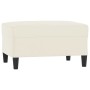 Reposapiés de terciopelo crema 70x55x41 cm de vidaXL, Otomanas - Ref: Foro24-349325, Precio: 58,00 €, Descuento: %
