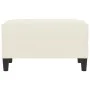 Reposapiés de terciopelo crema 70x55x41 cm de vidaXL, Otomanas - Ref: Foro24-349325, Precio: 57,62 €, Descuento: %