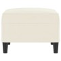 Reposapiés de terciopelo crema 70x55x41 cm de vidaXL, Otomanas - Ref: Foro24-349325, Precio: 58,00 €, Descuento: %
