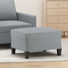Reposapiés de tela gris claro 60x50x41 cm de vidaXL, Otomanas - Ref: Foro24-349327, Precio: 52,61 €, Descuento: %