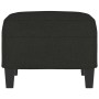 Reposapiés de tela negro 60x50x41 cm de vidaXL, Otomanas - Ref: Foro24-349331, Precio: 56,34 €, Descuento: %