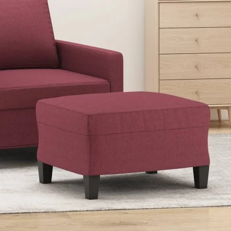 Reposapiés de tela rojo tinto 60x50x41 cm de vidaXL, Otomanas - Ref: Foro24-349333, Precio: 52,08 €, Descuento: %