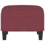 Reposapiés de tela rojo tinto 60x50x41 cm de vidaXL, Otomanas - Ref: Foro24-349333, Precio: 52,08 €, Descuento: %