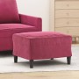 Reposapiés de terciopelo rojo tinto 60x50x41 cm de vidaXL, Otomanas - Ref: Foro24-349297, Precio: 52,04 €, Descuento: %