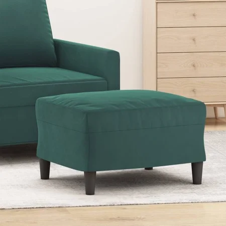 Reposapiés de terciopelo verde oscuro 60x50x41 cm de vidaXL, Otomanas - Ref: Foro24-349295, Precio: 58,70 €, Descuento: %