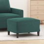 Reposapiés de terciopelo verde oscuro 60x50x41 cm de vidaXL, Otomanas - Ref: Foro24-349295, Precio: 62,38 €, Descuento: %