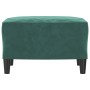 Reposapiés de terciopelo verde oscuro 60x50x41 cm de vidaXL, Otomanas - Ref: Foro24-349295, Precio: 62,38 €, Descuento: %