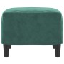 Reposapiés de terciopelo verde oscuro 60x50x41 cm de vidaXL, Otomanas - Ref: Foro24-349295, Precio: 62,38 €, Descuento: %