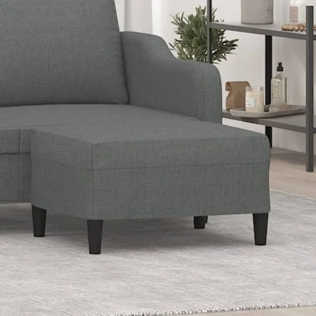 Reposapiés de tela gris oscuro 70x55x41 cm de vidaXL, Otomanas - Ref: Foro24-349304, Precio: 59,56 €, Descuento: %