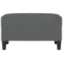 Reposapiés de tela gris oscuro 70x55x41 cm de vidaXL, Otomanas - Ref: Foro24-349304, Precio: 59,56 €, Descuento: %