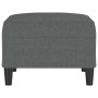 Reposapiés de tela gris oscuro 70x55x41 cm de vidaXL, Otomanas - Ref: Foro24-349304, Precio: 60,12 €, Descuento: %