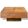 Mesa de centro cuadrada de madera de mango marrón de vidaXL, Mesas de centro - Ref: Foro24-241132, Precio: 238,44 €, Descuent...