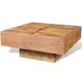 Mesa de centro cuadrada de madera de mango marrón de vidaXL, Mesas de centro - Ref: Foro24-241132, Precio: 238,44 €, Descuent...