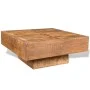 Mesa de centro cuadrada de madera de mango marrón de vidaXL, Mesas de centro - Ref: Foro24-241132, Precio: 238,44 €, Descuent...