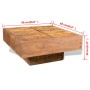 Mesa de centro cuadrada de madera de mango marrón de vidaXL, Mesas de centro - Ref: Foro24-241132, Precio: 243,15 €, Descuent...