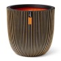 Capi Maceta Groove negro y dorado 35x34 cm de Capi, Maceteros y jardineras - Ref: Foro24-445486, Precio: 67,19 €, Descuento: %