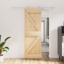 Puerta corredera con herrajes madera maciza de pino 70x210 cm en Puertas | Comprar online en Foru.es