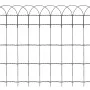 Powder coated iron lawn fence 10x0.65 m by vidaXL, Garden edging and edging - Ref: Foro24-141073, Price: 49,40 €, Discount: %