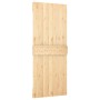 Puerta corredera con herrajes madera maciza de pino 80x210 cm en Puertas | Comprar online en Foru.es