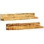 Estantes de pared 2 uds madera maciza de vidaXL, Estantes y estanterías - Ref: Foro24-241088, Precio: 122,22 €, Descuento: %