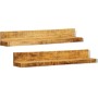 Estantes de pared 2 uds madera maciza de vidaXL, Estantes y estanterías - Ref: Foro24-241088, Precio: 122,22 €, Descuento: %