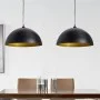 Lámpara de techo 2 uds altura ajustable semiesférica negra de vidaXL, Lámparas - Ref: Foro24-241113, Precio: 64,81 €, Descuen...