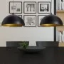 Lámpara de techo 2 uds altura ajustable semiesférica negra de vidaXL, Lámparas - Ref: Foro24-241113, Precio: 64,81 €, Descuen...