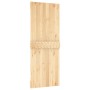 Puerta corredera con herrajes madera maciza de pino 80x210 cm en Puertas | Comprar online en Foru.es