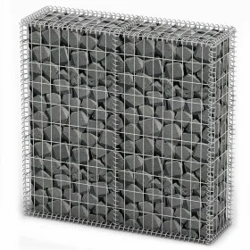 Cesta para muro de gaviones de alambre galvanizado 100x100x30cm de vidaXL, Paneles de vallas - Ref: Foro24-141041, Precio: 58...