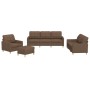 Juego de sofás con cojines 4 piezas tela marrón de vidaXL, Sofás - Ref: Foro24-3201253, Precio: 632,71 €, Descuento: %