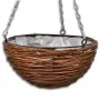 Cesta Redonda Colgante de Sauce Con Capa y Cadena - 4 Piezas de vidaXL, Maceteros y jardineras - Ref: Foro24-140915, Precio: ...
