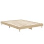 Estructura de cama madera de ingeniería roble Sonoma 140x190 cm de vidaXL, Camas y somieres - Ref: Foro24-832072, Precio: 116...