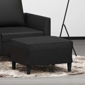 Reposapiés de cuero sintético negro 60x50x41 cm de vidaXL, Otomanas - Ref: Foro24-349287, Precio: 71,58 €, Descuento: %