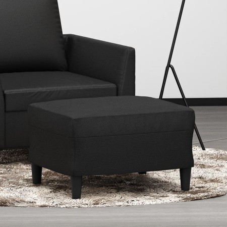 Reposapiés de cuero sintético negro 60x50x41 cm de vidaXL, Otomanas - Ref: Foro24-349287, Precio: 71,58 €, Descuento: %