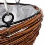 Cesta Redonda Colgante de Sauce Con Capa y Cadena - 4 Piezas de vidaXL, Maceteros y jardineras - Ref: Foro24-140915, Precio: ...
