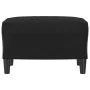 Reposapiés de cuero sintético negro 60x50x41 cm de vidaXL, Otomanas - Ref: Foro24-349287, Precio: 70,14 €, Descuento: %