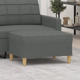 Reposapiés de tela gris oscuro 70x55x41 cm de vidaXL, Otomanas - Ref: Foro24-349272, Precio: 64,30 €, Descuento: %