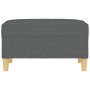 Reposapiés de tela gris oscuro 70x55x41 cm de vidaXL, Otomanas - Ref: Foro24-349272, Precio: 64,30 €, Descuento: %