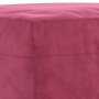 Reposapiés de terciopelo rojo tinto 70x55x41 cm de vidaXL, Otomanas - Ref: Foro24-349321, Precio: 57,46 €, Descuento: %