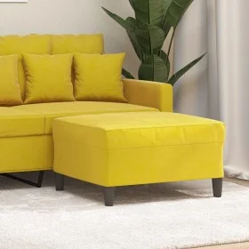 Reposapiés de terciopelo amarillo 70x55x41 cm de vidaXL, Otomanas - Ref: Foro24-349323, Precio: 58,81 €, Descuento: %