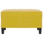 Reposapiés de terciopelo amarillo 70x55x41 cm de vidaXL, Otomanas - Ref: Foro24-349323, Precio: 59,63 €, Descuento: %