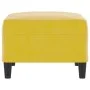 Reposapiés de terciopelo amarillo 70x55x41 cm de vidaXL, Otomanas - Ref: Foro24-349323, Precio: 58,81 €, Descuento: %