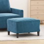 Reposapiés de terciopelo azul 60x50x41 cm de vidaXL, Otomanas - Ref: Foro24-349302, Precio: 51,68 €, Descuento: %