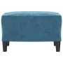 Reposapiés de terciopelo azul 60x50x41 cm de vidaXL, Otomanas - Ref: Foro24-349302, Precio: 50,90 €, Descuento: %