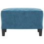 Reposapiés de terciopelo azul 60x50x41 cm de vidaXL, Otomanas - Ref: Foro24-349302, Precio: 51,68 €, Descuento: %