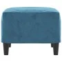 Reposapiés de terciopelo azul 60x50x41 cm de vidaXL, Otomanas - Ref: Foro24-349302, Precio: 50,90 €, Descuento: %