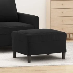 Black velvet footstool 60x50x41 cm by vidaXL, Ottomans - Ref: Foro24-349298, Price: 64,67 €, Discount: %